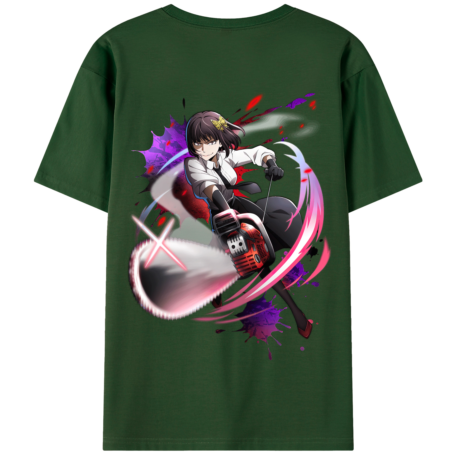 （画像用） 文豪ストレイドッグス Bungo Stray Dogs 綿100％半袖Tシャツ（背面プリント）